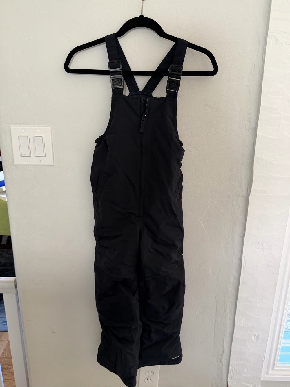 Lands' End Black Kids Snow Overalls